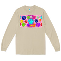 Mushroom paw print Long Sleeve Tee - TumblerDesignByShophia