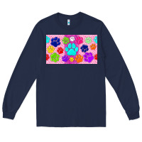 Navy paw print Long Sleeve Tee - TumblerDesignByShophia