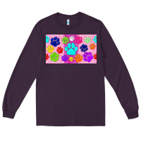 Plum paw print Long Sleeve Tee - TumblerDesignByShophia