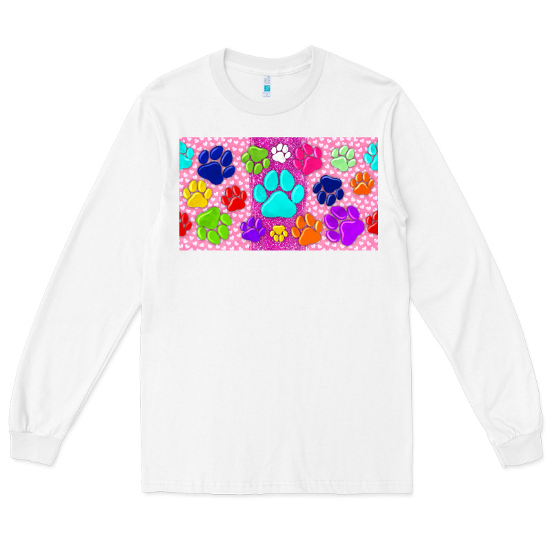 Paw Print Long Sleeve Tee by TumblerDesignByShophia | Teevron