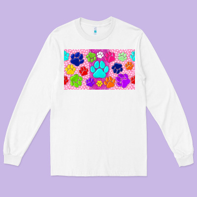 Paw Print Long Sleeve Tee Designed By Tumblerdesignbyshophia