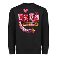 Black Valentine's Day love vacant Heavyweight Sweatshirt - FaDigitalArtStudio