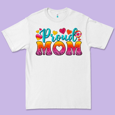Proud Mom Lesbian Premium Tee Designed By Bundleandbundleshop