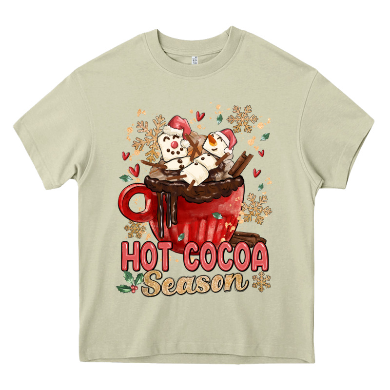 Hot Cocoa Season Heavy Core Tee by MaliasSmallBusiness | Teevron