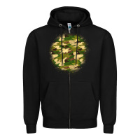 Black camouflage patch 2 Zipper Hoodie - BundleAndBundleShop