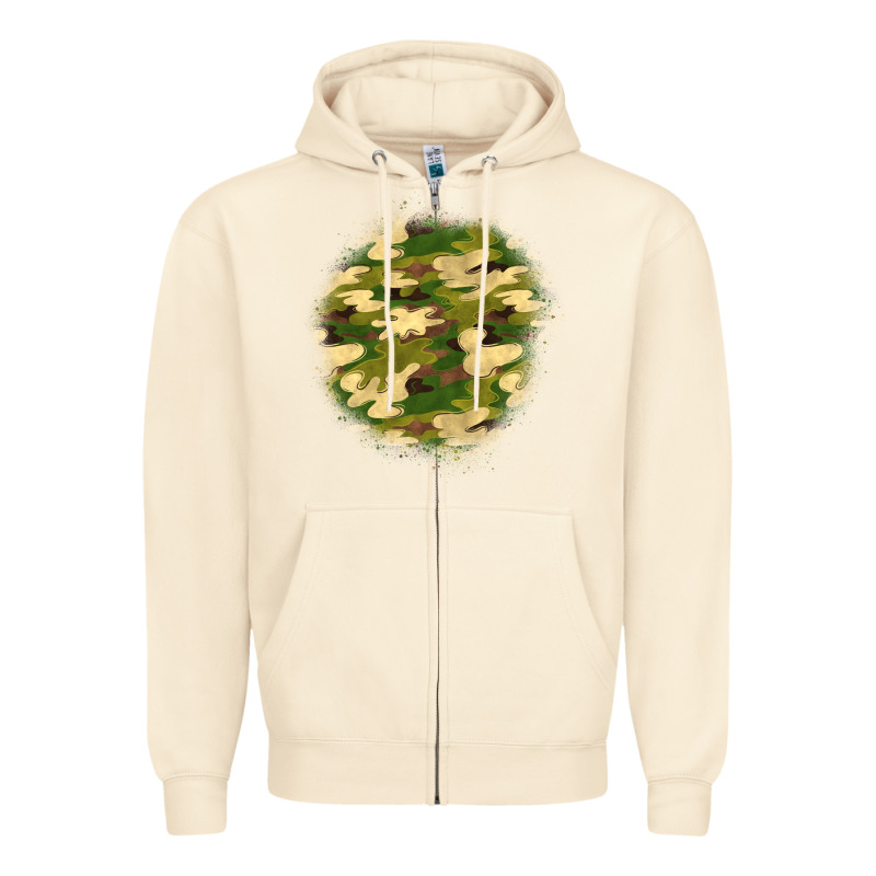 Camouflage Patch 2 Zipper Hoodie by BundleAndBundleShop | Teevron