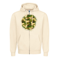 Sandshell camouflage patch 2 Zipper Hoodie - BundleAndBundleShop