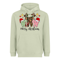 Matcha merry christmas tooth Heavyweight Hoodie - CowhideDigitalArt