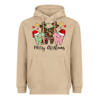 Mushroom merry christmas tooth Heavyweight Hoodie - CowhideDigitalArt