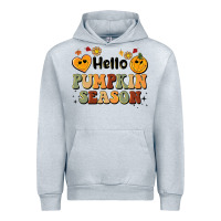 Heather Grey hello pumpkin season Urban Hoodie - BarkalooDesign