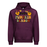 Mauve Wine hello pumpkin season Urban Hoodie - BarkalooDesign
