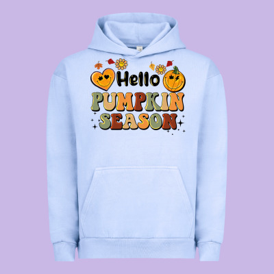 Hello Pumpkin Season Urban Hoodie Designed By Barkaloodesign