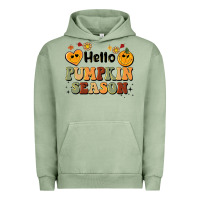 Pigment Oil Green hello pumpkin season Urban Hoodie - BarkalooDesign
