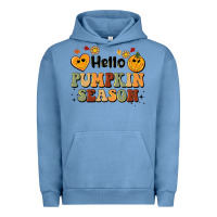 Pigment Pebble Blue hello pumpkin season Urban Hoodie - BarkalooDesign