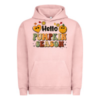 Pigment Salmon hello pumpkin season Urban Hoodie - BarkalooDesign
