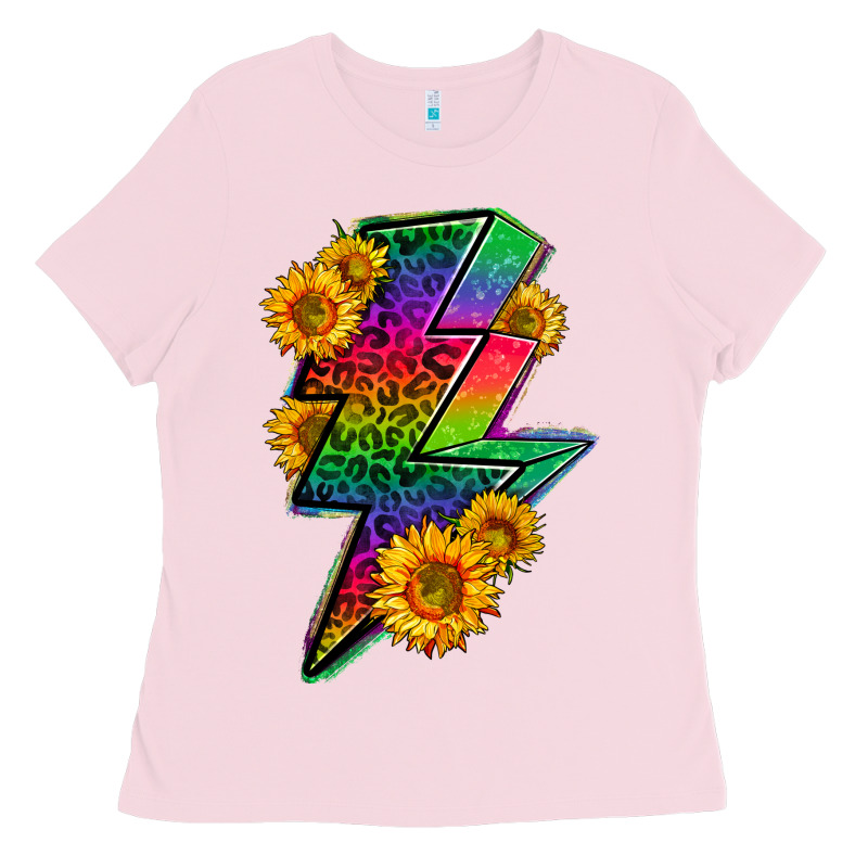 Lgbtq+ Lightnin' Bolt With Sunflower Ladies Tee by BundleAndBundleShop | Teevron