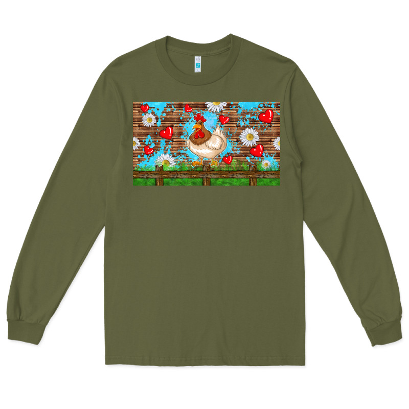 Cute Chicken Long Sleeve Tee by TumblerDesignByShophia | Teevron