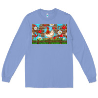 Colony Blue cute chicken Long Sleeve Tee - TumblerDesignByShophia