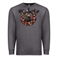 Charcoal Heather halloween donkey Premium Sweatshirt - SublimationCraftShop
