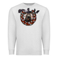Oatmeal Heather halloween donkey Premium Sweatshirt - SublimationCraftShop