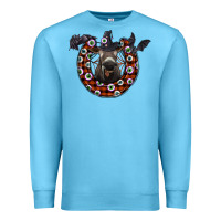 Ocean Blue halloween donkey Premium Sweatshirt - SublimationCraftShop
