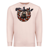 Pale Pink halloween donkey Premium Sweatshirt - SublimationCraftShop