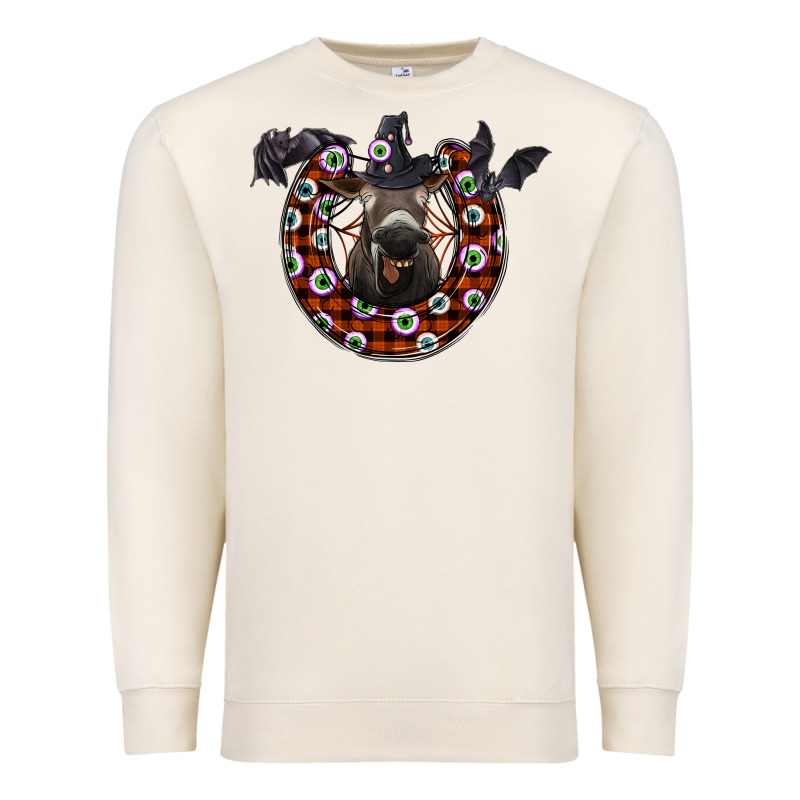 Halloween Donkey Premium Sweatshirt by SublimationCraftShop | Teevron