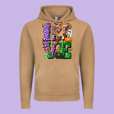 Love Cow Halloween Tbw Vintage Hoodie Designed By Texasbilliewilder