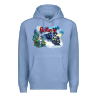 Colony Blue believe polar express Premium Hoodie - FaDigitalArtStudio