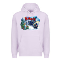 Lilac believe polar express Premium Hoodie - FaDigitalArtStudio