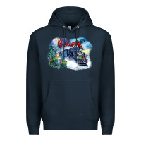 Navy believe polar express Premium Hoodie - FaDigitalArtStudio