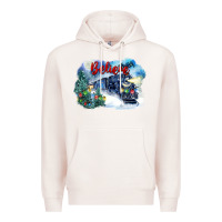 Pale Pink believe polar express Premium Hoodie - FaDigitalArtStudio