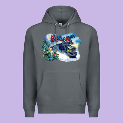 Believe Polar Express Premium Hoodie Designed By Fadigitalartstudio