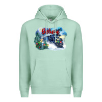 Seafoam believe polar express Premium Hoodie - FaDigitalArtStudio