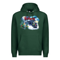 Sports Green believe polar express Premium Hoodie - FaDigitalArtStudio