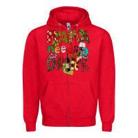 Red Mama Needs A Drink Zipper Hoodie - FaDigitalArtStudio