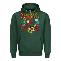 Sports Green Mama Needs A Drink Zipper Hoodie - FaDigitalArtStudio