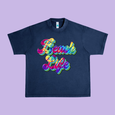 Beach Life Urban Heavy Tee Designed By Jahusdesignshop