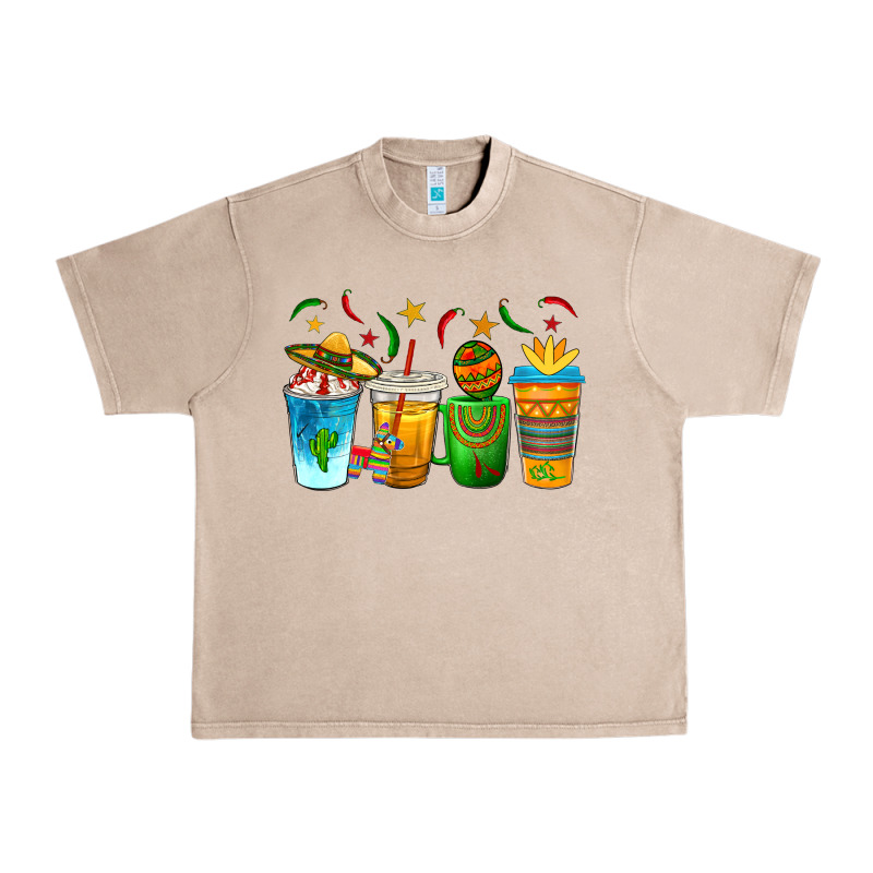 Cinco De Mayo Coffee Cups Urban Heavy Tee by texasbilliewilder | Teevron