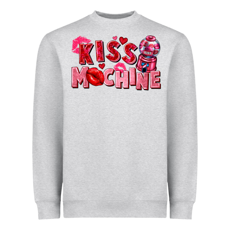 Kiss Machine Valentine's Day Heavyweight Sweatshirt by FaDigitalArtStudio | Teevron