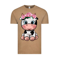 Vintage Coffee cute cow Vintage Tee - texasbilliewilder