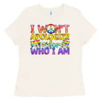 Lgbtq I Won't Apologize For Who I Am Ladies Tee | Teevron