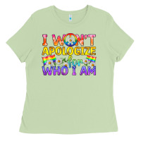 Matcha LGBTQ I Won't Apologize For Who I Am Ladies Tee - BundleAndBundleShop