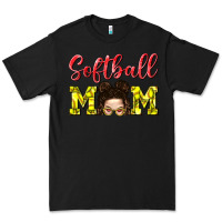 Black Softball Mom Premium Tee - BundleAndBundleShop