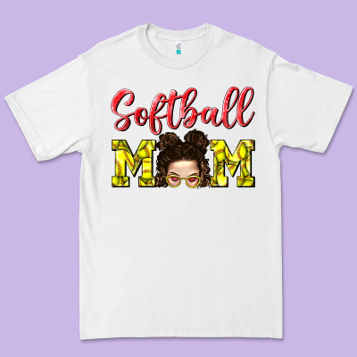 Softball Mom Premium Tee Designed By Bundleandbundleshop