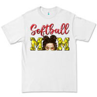 White Softball Mom Premium Tee - BundleAndBundleShop
