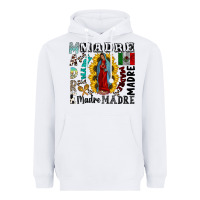 White madre Heavyweight Hoodie - CowhideDigitalArt
