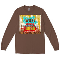 Chestnut wifey mama boss Long Sleeve Tee - TumblerDesignByShophia