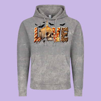 Halloween Love Vintage Hoodie Designed By Texasbilliewilder