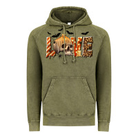 Vintage Olive Halloween Love Vintage Hoodie - texasbilliewilder